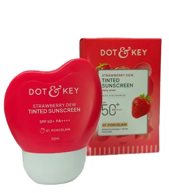 Dot & Key Strawberry Dew Tinted Sunscreen SPF 50+ - 50ml – 01 Porcelain